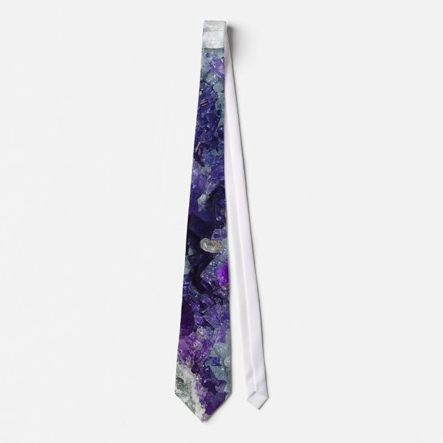 Purple Fluorite Neck Tie (Front)
