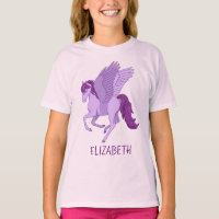 Purple Flying Horse Pegasus