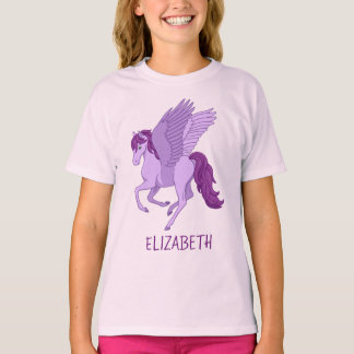 Purple Flying Horse Pegasus T-Shirt