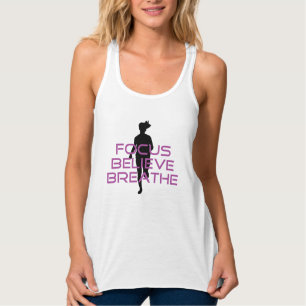 Purple Focus Believe Breathe Tank Top