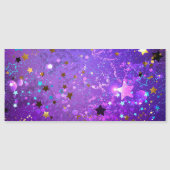 Purple foil background with Stars (Front)