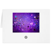 Purple foil background with Stars (Back Horizontal)