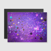 Purple foil background with Stars (Front/Back)