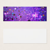 Purple foil background with Stars (Front & Back)