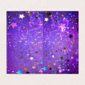 Purple foil background with Stars (Outside Unfolded)