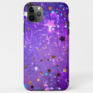 Purple foil background with Stars iPhone 11 Pro Max Case