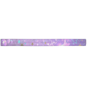 Purple foil background with Stars Elastic Hair Tie