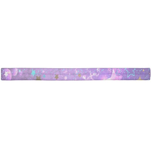 Purple foil background with Stars Elastic Hair Tie