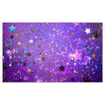 Purple foil background with Stars Fabric
