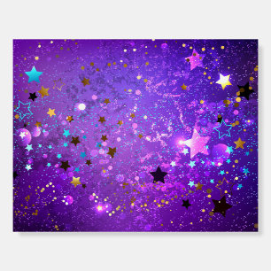 Purple foil background with Stars Foam Board