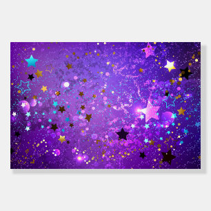 Purple foil background with Stars Foam Board