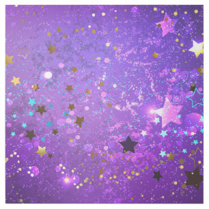 Purple foil background with Stars Gallery Wrap