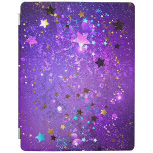 Purple foil background with Stars iPad Smart Cover