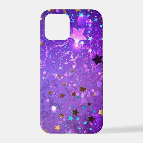 Purple foil background with Stars iPhone 12 Pro Case