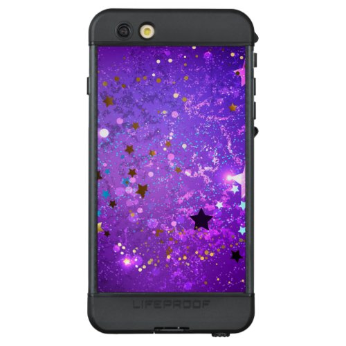 Purple foil background with Stars LifeProof ND iPhone 6s Plus Case