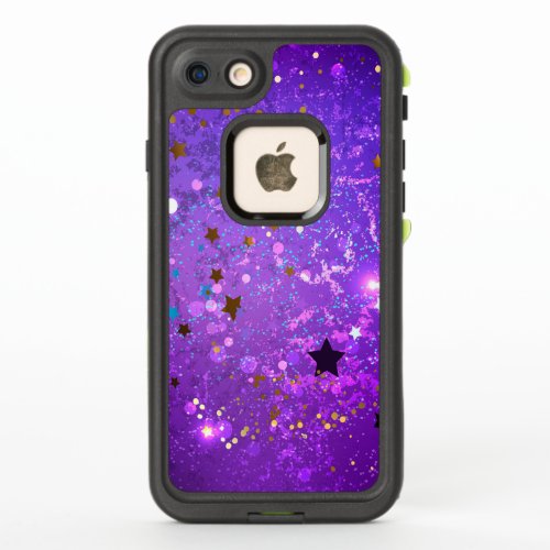 Purple foil background with Stars