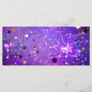 Purple foil background with Stars Menu