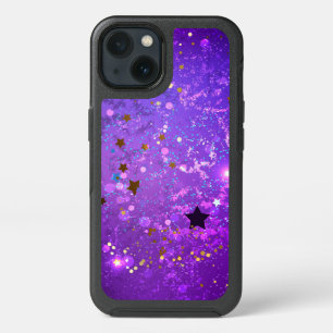 Purple foil background with Stars iPhone 13 Case
