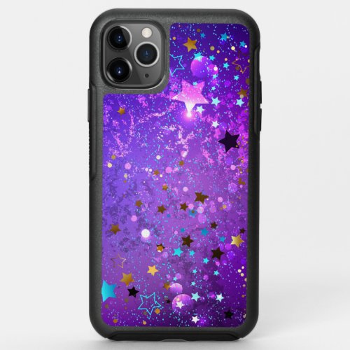 Purple foil background with Stars OtterBox Symmetry iPhone 11 Pro Max Case