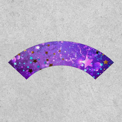 Purple foil background with Stars Patch