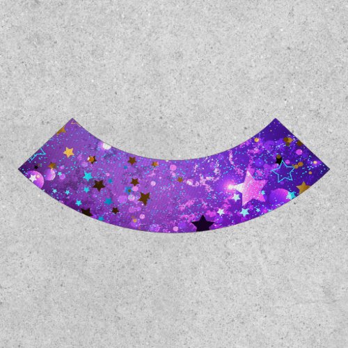 Purple foil background with Stars Patch