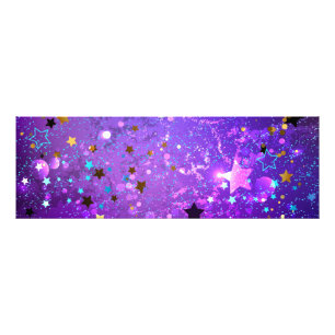 Purple foil background with Stars Photo Print