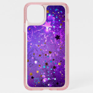 Purple foil background with Stars Speck iPhone 11 Pro Max Case