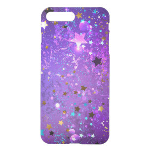 Purple foil background with Stars iPhone 8 Plus/7 Plus Case
