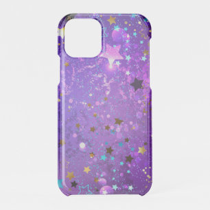 Purple foil background with Stars iPhone 11 Pro Case