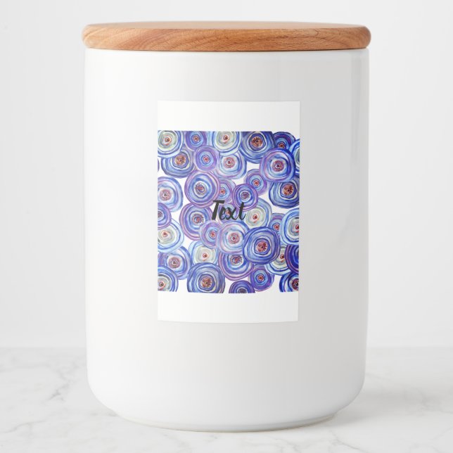 Purple  Food and Beverage Label Set (Front)