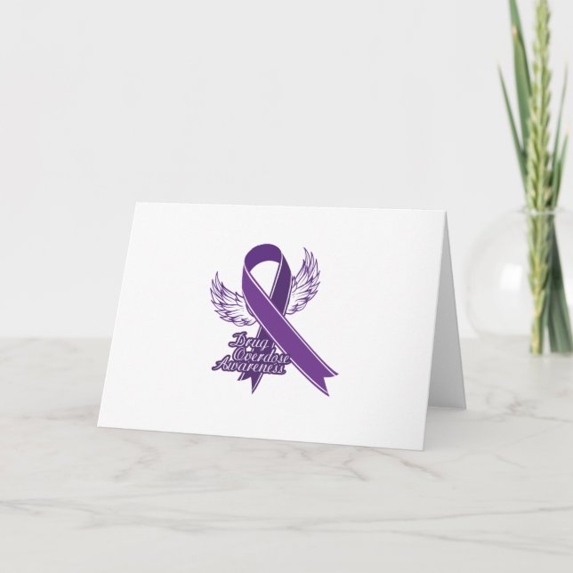 Purple For Drug Overdose Awareness Gift Card (Front)