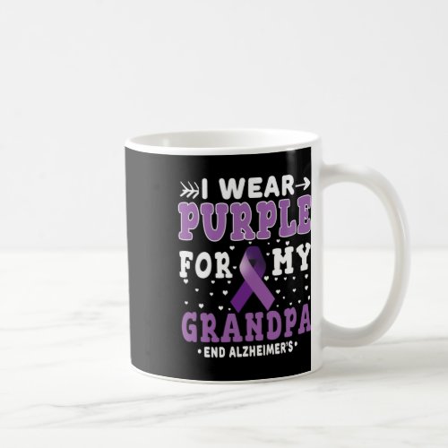 Purple For Grandpa End Alzheimerheimer Heimers Awa Coffee Mug