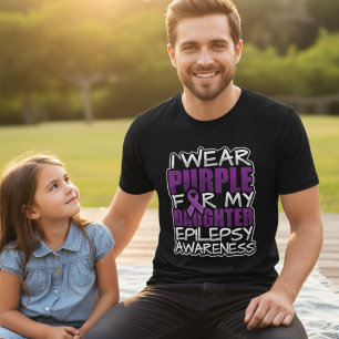 Purple For My Daughter Epilepsy Support Tri-Blend Shirt