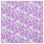 Purple forget-me-nots floral pattern fabric