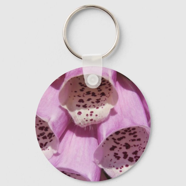 Purple Foxglove Keychain (Front)