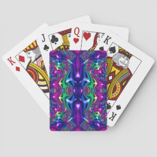 Purple Fractal Design ~ Poker Cards