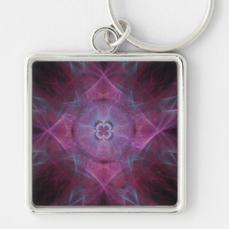 Purple Fractal Dream Keychain