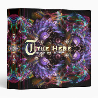 Purple Fractal Fantasy Avery Binder