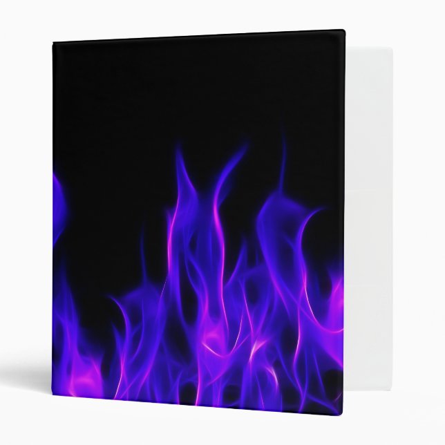 Purple Fractal Flames Binder (Front/Inside)