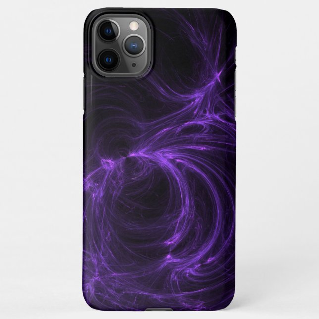 Purple Fractal iPhone Case (Back)