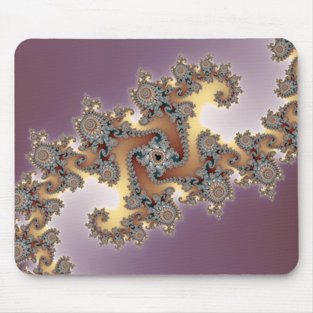 Purple - Fractal Mouse Pad (Front)