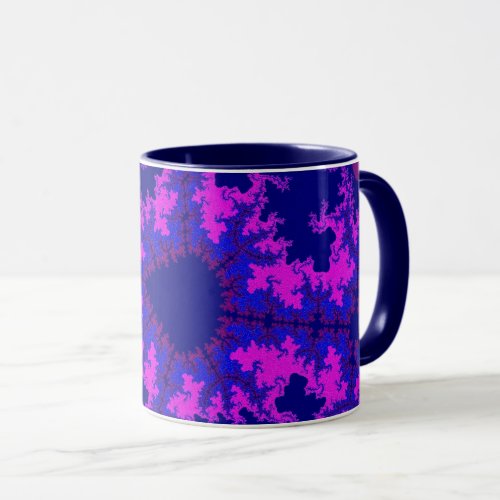 Purple Fractal Splash Mug