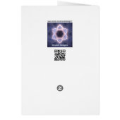Purple Fractal Star Of David Cards (Back)