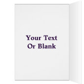 Purple Fractal Star Of David Cards (Inside (Left))