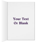 Purple Fractal Star Of David Cards (Inside (Right))