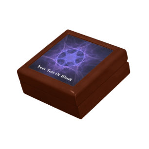 Purple Fractal Star Of David Gift Box
