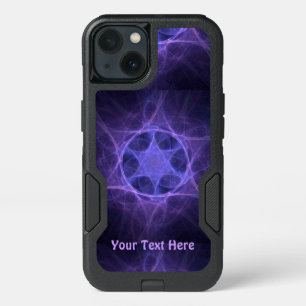 Purple Fractal Star Of David iPhone 13 Case