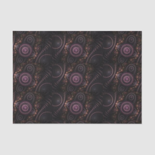 purple fractal tissue paper (Front)