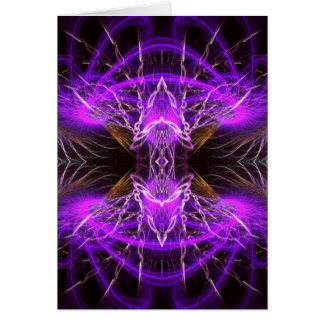 Purple Fractal Widow Card