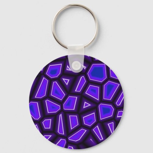 Purple Fragments Keychain